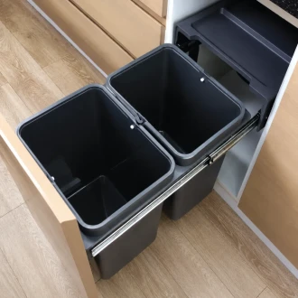 Basurera Para Cocina QUALITA QEMB400-H420-20H De 335 x 480 x 420 mm
