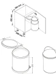 Basurera Para Cocina QUALITA 14 Litros En Acero Inoxidable QSB-14 De 350 x 290 mm