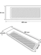 Bandeja Modular QUALITA QMT-150 158 x 490 x 55 mm