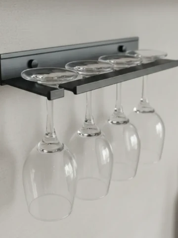 Soporte Para Copas QUALITA En Aluminio Satinado Qma-064
